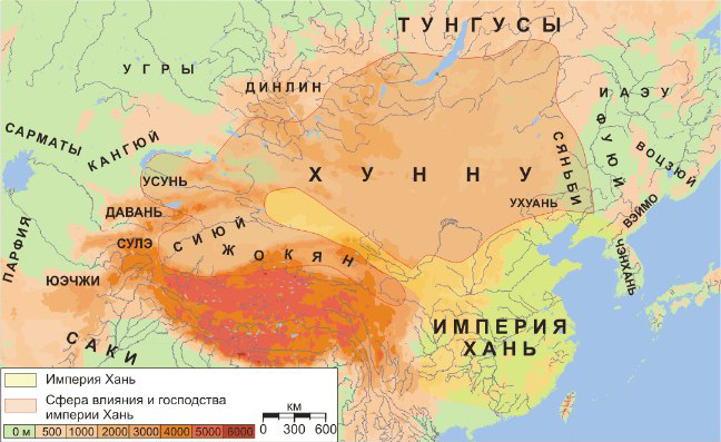 Карта распределения народов