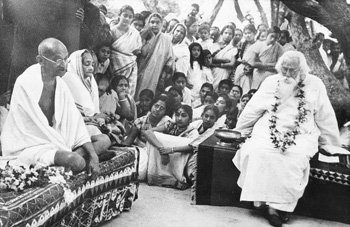 Тагор и Ганди